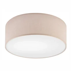 Deckenleuchte rund Ø 35 cm Stoff Modern Beige blendarm E27