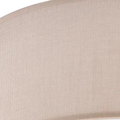 Deckenleuchte rund Ø 35 cm Stoff Modern Beige blendarm E27