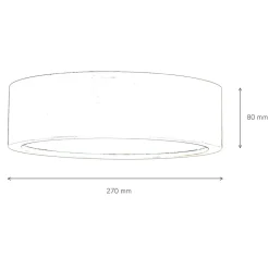 Deckenleuchte Rund Holz in Kiefer Wohnzimmer