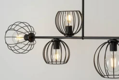 Deckenleuchte Schwarz Retro Design E27 Metall