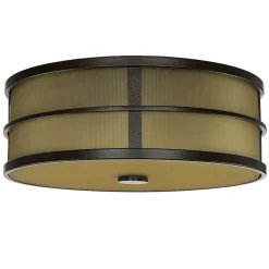 Deckenleuchte SHOJI Creme Ø34cm Vintage Lampe Loft