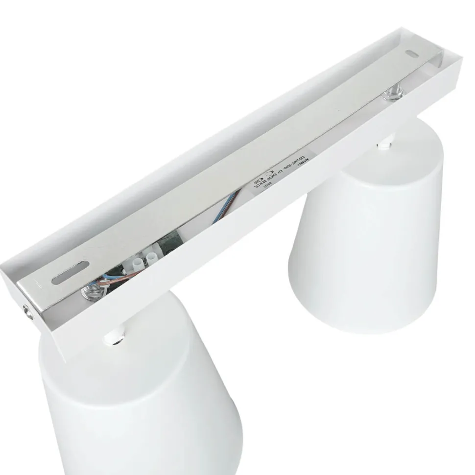 Deckenleuchte Weiß Gold flexibel 2-flammig E27