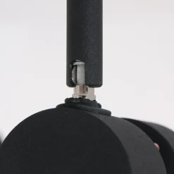 Deckenspot beweglich Schwarz 134 cm inkl. GU10 6-flmg