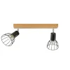 Deckenspot Holz Metall flexibles Licht E14 Retro