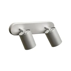 Deckenspot in Silber 2-flmg