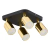 Deckenspot Metall 4-flammig GU10 Schwarz Gold BRIONY