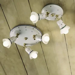 Deckenspot Metall Keramik verstellbar Ø 32 cm E14 rund