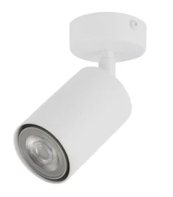 Deckenspot Weiß Zylinder Metall Zeitlos GU10 schwenkbar