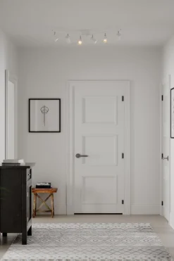 Deckenstrahler 6-flammig GU10 124 cm lang XXL Weiß