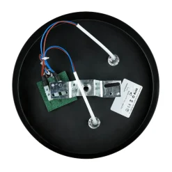 Deckenstrahler 3-flammig Schwarz Metall Ø 20 cm GU10