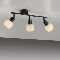 Deckenstrahler Glas Metall inkl E14 3000 K flexibel