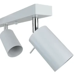 Deckenstrahler Metall 4-flammig 80 cm länglich GU10 Weiß