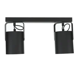 Deckenstrahler Schwarz 2 flmg E27