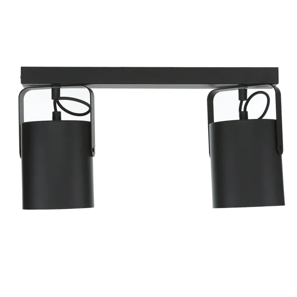 Deckenstrahler Schwarz 2 flmg E27