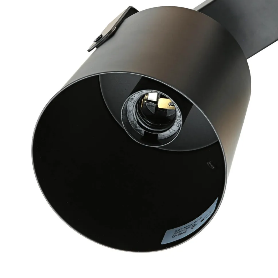 Deckenstrahler Schwarz 3 flmg E27