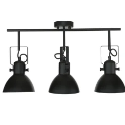 Deckenstrahler Schwarz Metall E14 Retro Wohnzimmer