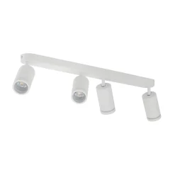 Deckenstrahler Weiß 4-flammig 74 cm lang Metall GU10