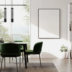 Dekorative Hängelampe Metall GU10 35 cm lang Schwarz