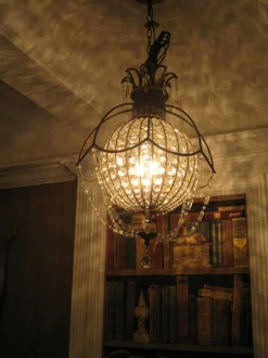 Dekorative Hängeleuchte Kristall Schirm Premium Design