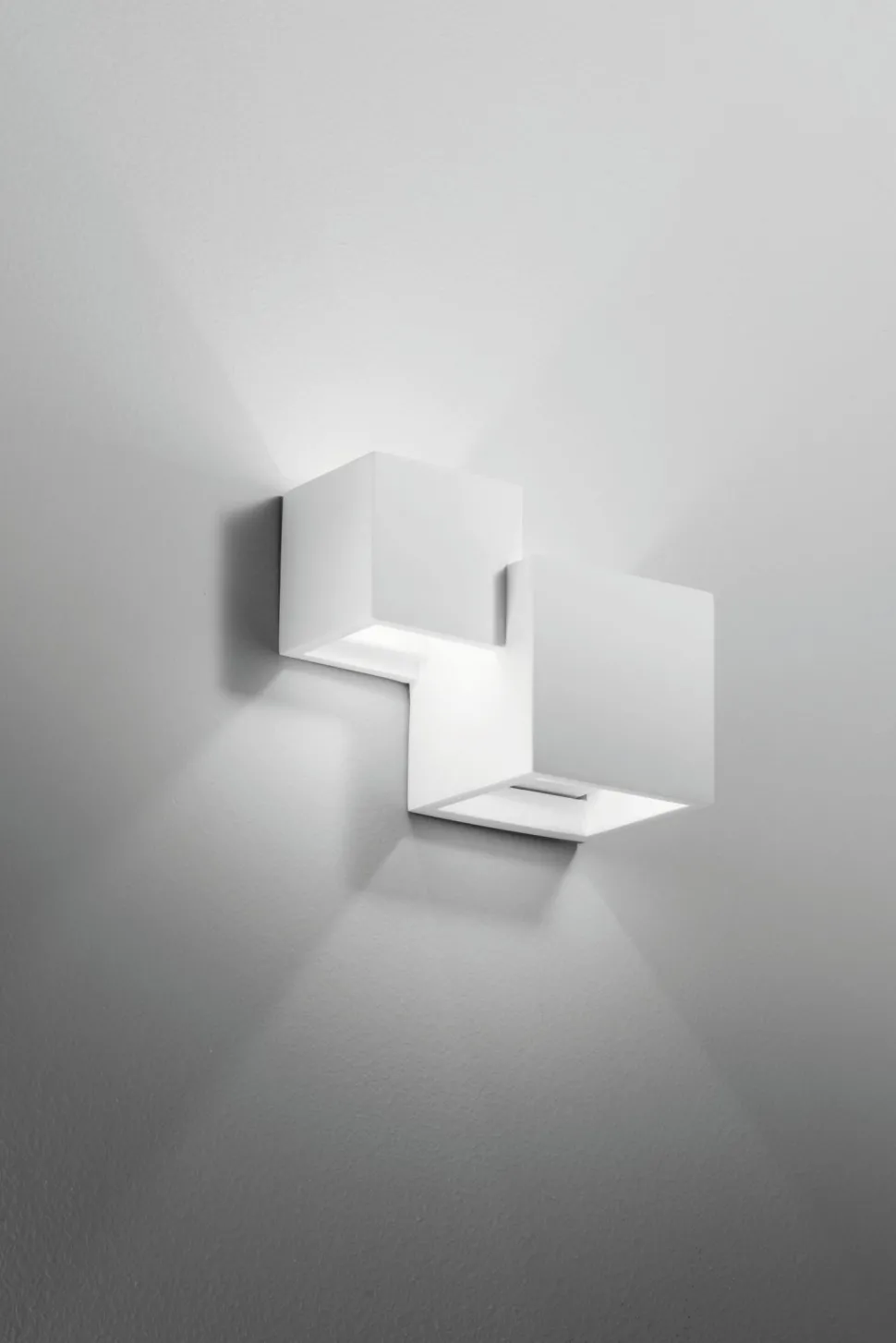 Dekorative Wandleuchte Up Down Gips Weiß G9 B:20 cm