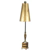 Design Bodenlampe in Gold 102 cm Wohnzimmer CORALYN