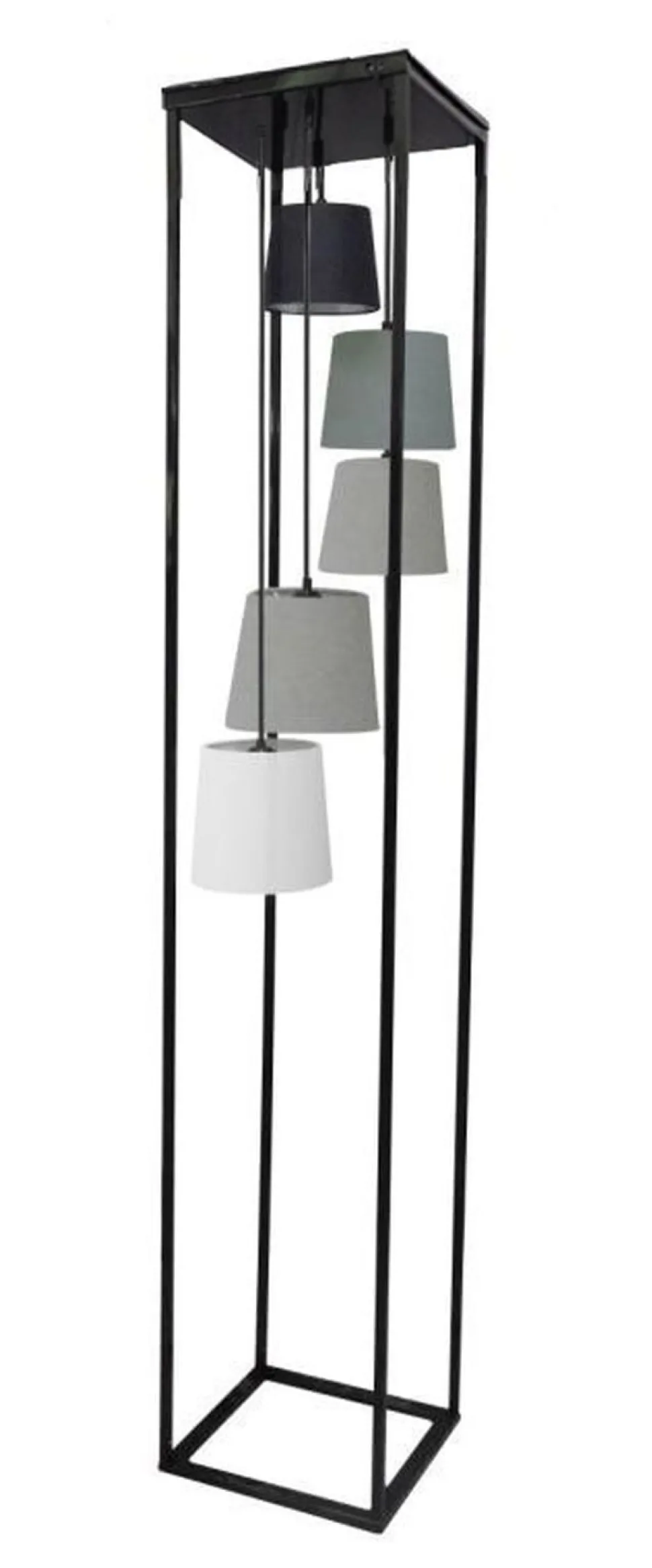 Design Stehlampe Wohnzimmer Schwarz Grau 180cm DJERE