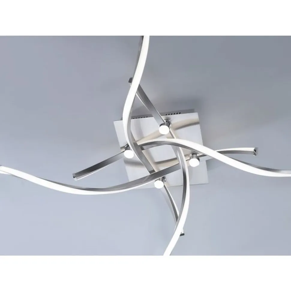 Dimmbare LED Deckenlampe in Stahl L:78 cm 27 W 2400 lm