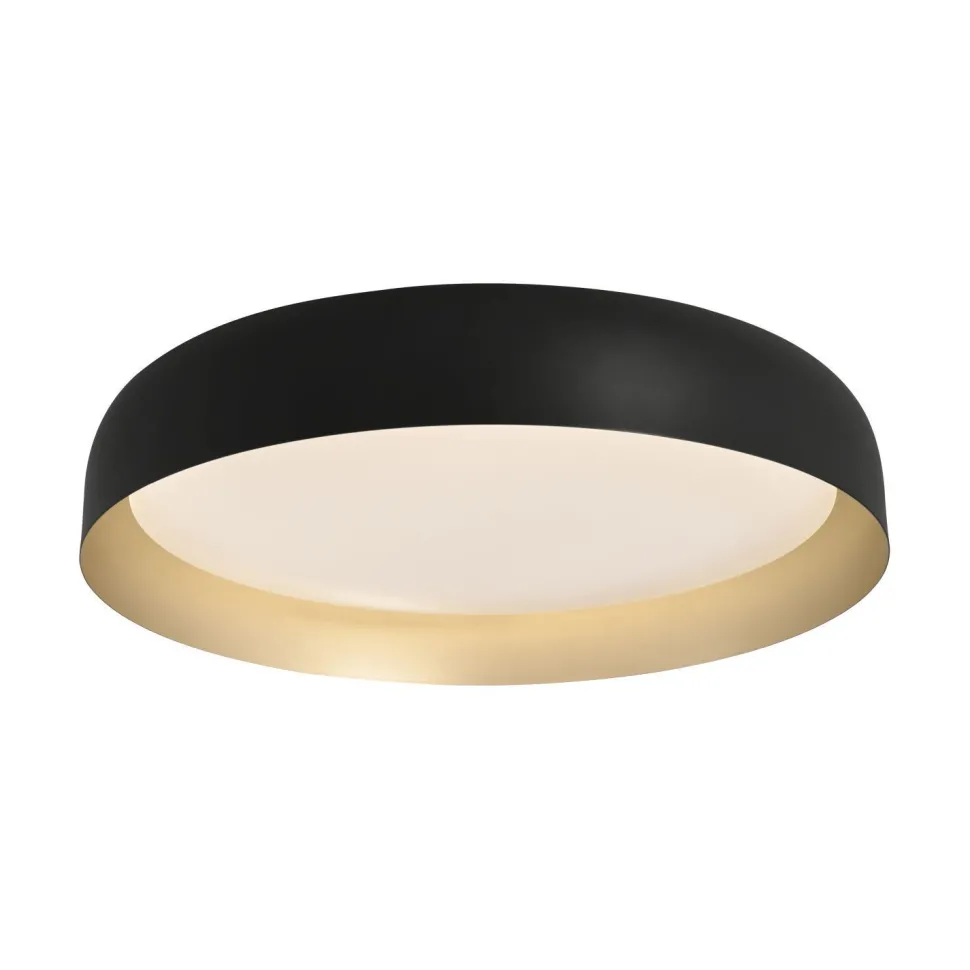 Dimmbare LED Deckenlampe Schwarz Gold Ø57 cm 3850 lm