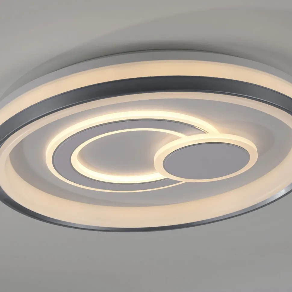 Dimmbare LED Deckenlampe Weiß Ø50 cm rund 3000 K 35 W