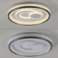 Dimmbare LED Deckenlampe Weiß Ø50 cm rund 3000 K 35 W