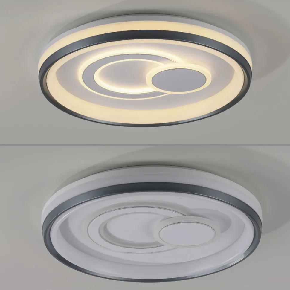 Dimmbare LED Deckenlampe Weiß Ø50 cm rund 3000 K 35 W