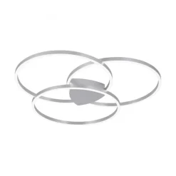 Dimmbare LED Deckenlampe Ringe in Aluminium 6480 lm