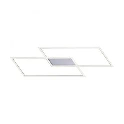 Dimmbare LED Deckenlampe L:83 cm Memory 30 W in Stahl