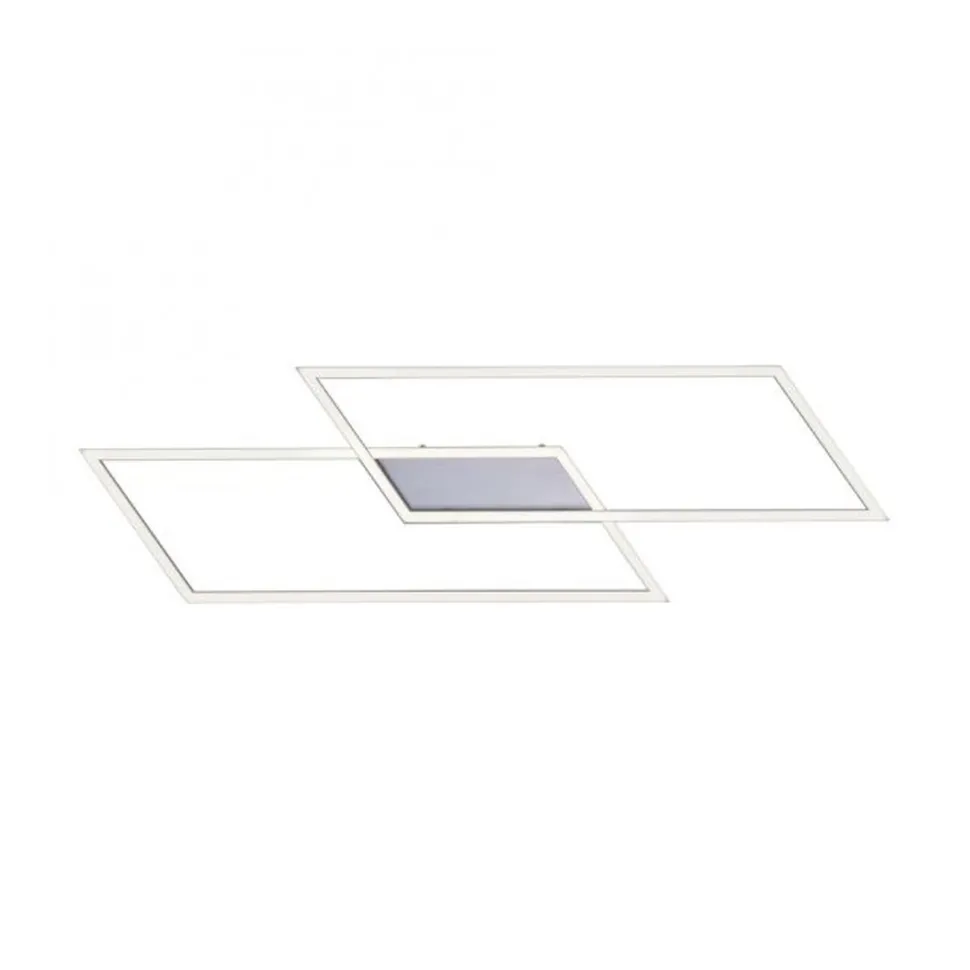 Dimmbare LED Deckenlampe L:83 cm Memory 30 W in Stahl