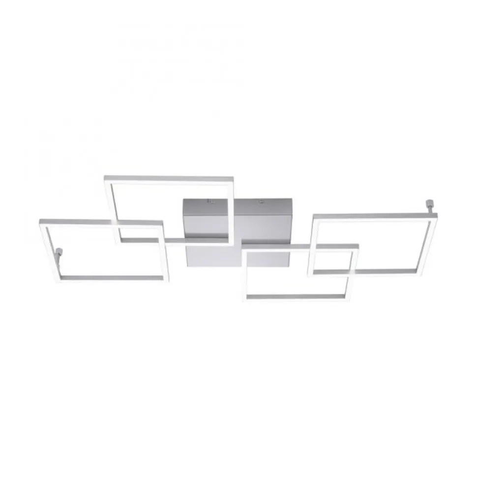 Dimmbare LED Deckenlampe Modern 80 cm 4424 lm in Stahl