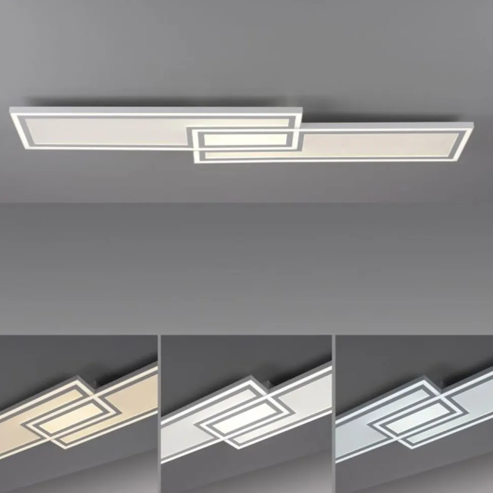 Dimmbare LED Deckenleuchte Fernbedienung 32 W 110 cm