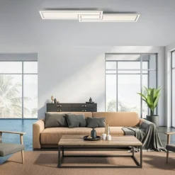 Dimmbare LED Deckenleuchte Fernbedienung 32 W 110 cm