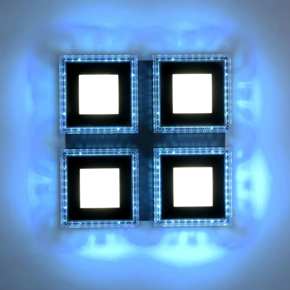 Dimmbare LED Deckenleuchte RBG Licht 17 W Fernbedienung