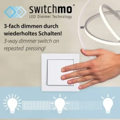 Dimmbare LED Hängeleuchte Metall Schwarz 3000 K L:57 cm