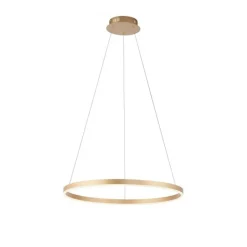 Dimmbare LED Pendelleuchte Ø58,5 cm 3000 K in Messing