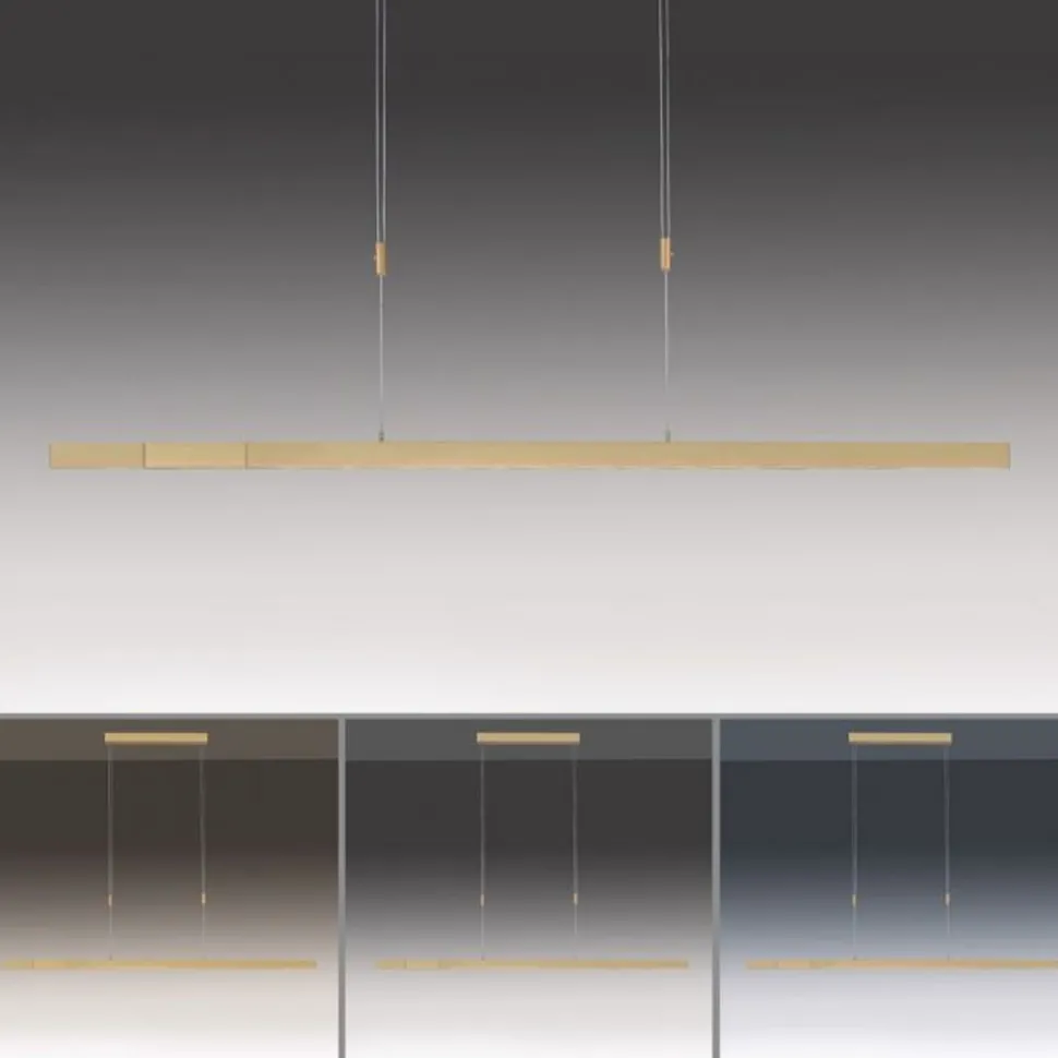 Dimmbare LED Pendelleuchte Touch 4680 lm in Messing