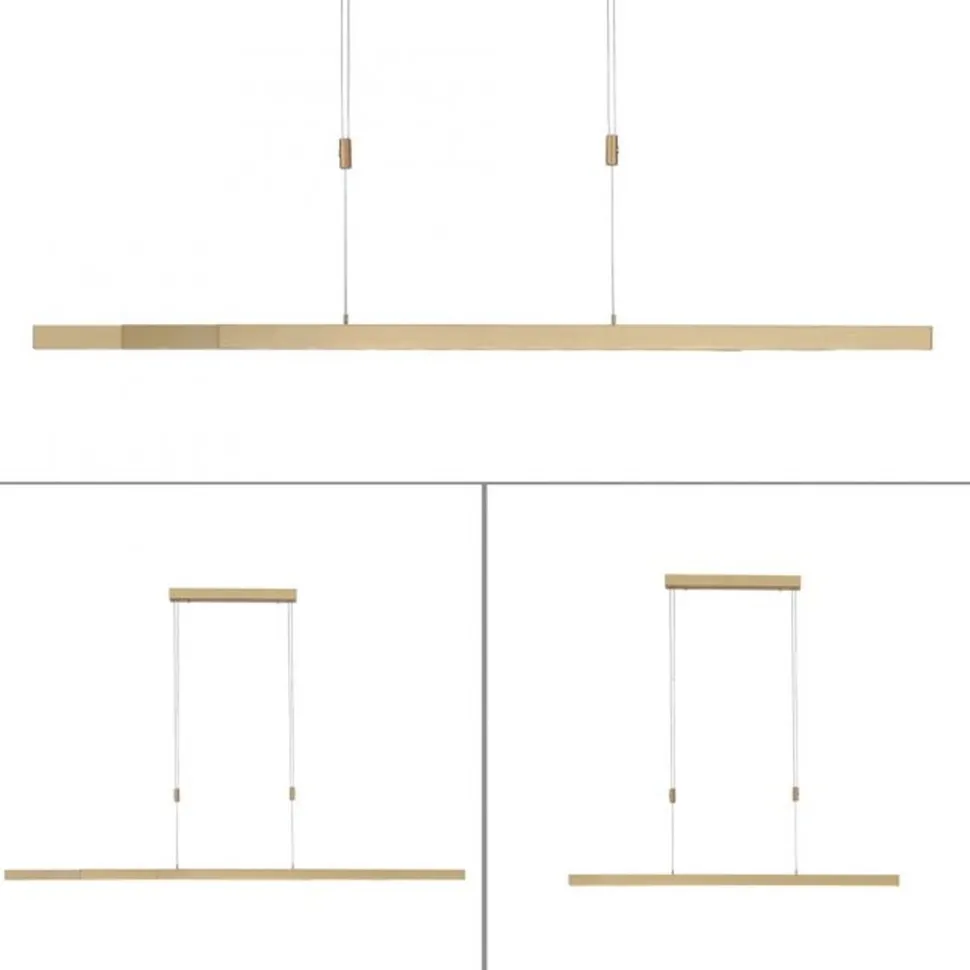 Dimmbare LED Pendelleuchte Touch 4680 lm in Messing
