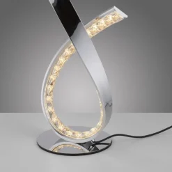 Dimmbare LED Tischlampe in Chrom 38,5 cm 1375 lm 11 W