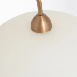 Dimmbare Stehlampe Glas Metall 168 cm inkl. G9 3-flmg