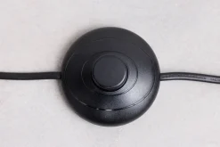 Dreibein Stehlampe Holz Kunststoff Wiener Geflecht E27