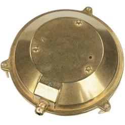 Echt-Messing Außenwandleuchte SERIFOS Riffelglas