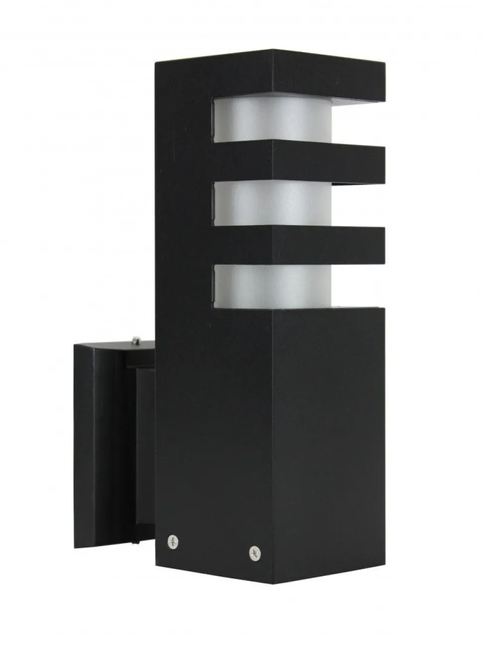 Eckige Außenlampe Schwarz IP54 H:25cm wetterfest