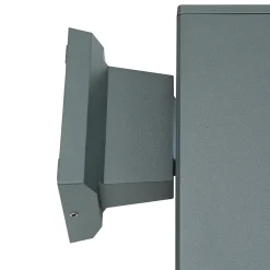 Eckige Außenleuchte Anthrazit IP54 H:20 cm E27