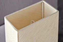 Edle Tischlampe Papier Bauhaus eckig 25cm