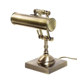 Edle Tischleuchte aus Echt-Messing Premium